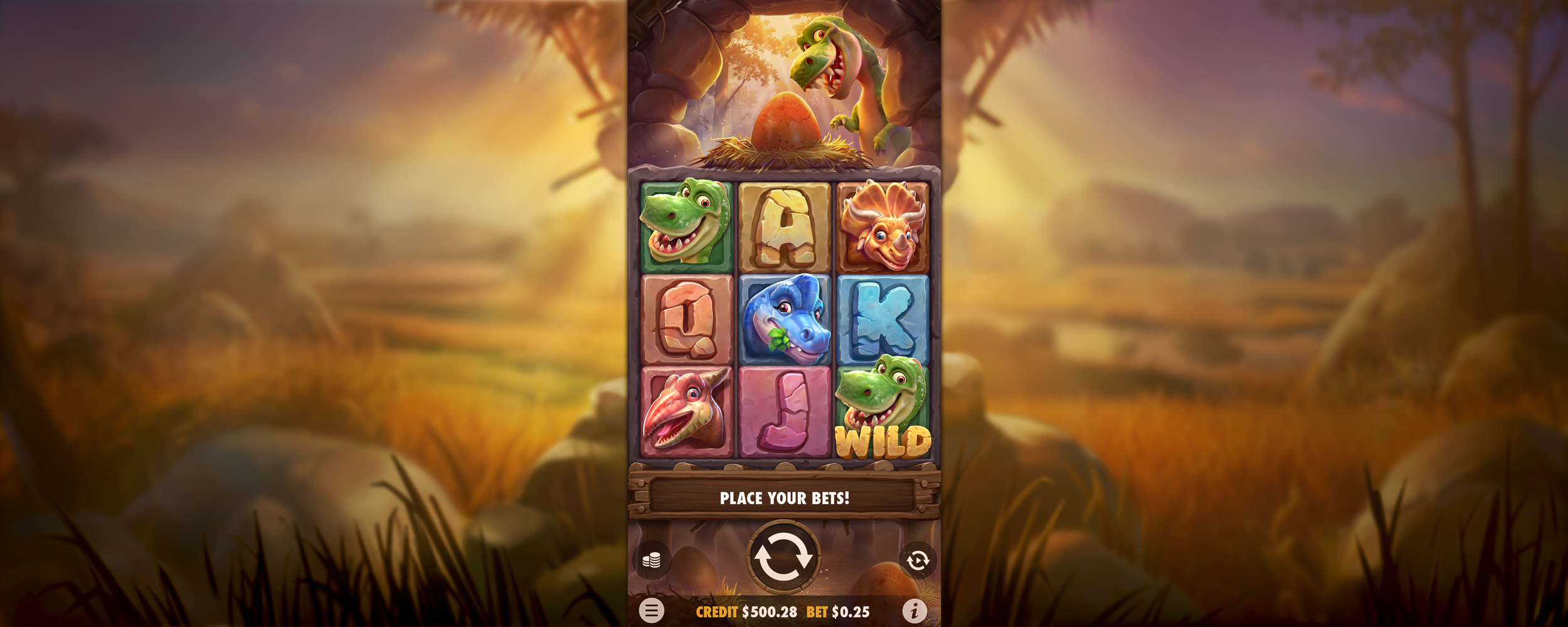 Dino Drop - screenshot with slot description 2